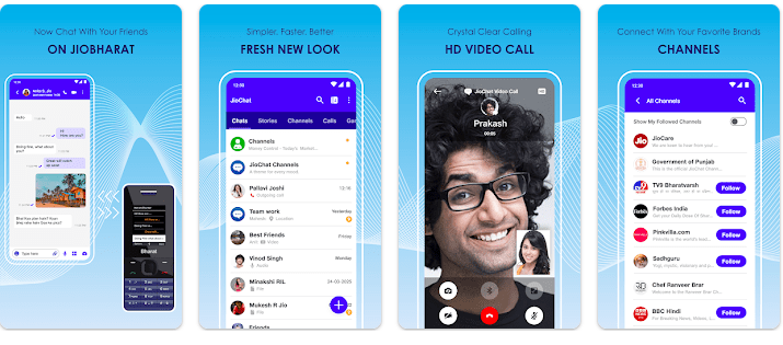 jio chat options